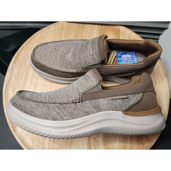 Skechers Hasting Marco Men’s Shoes Size 12 | Khaki | Memory Foam - Picture 2 of 10